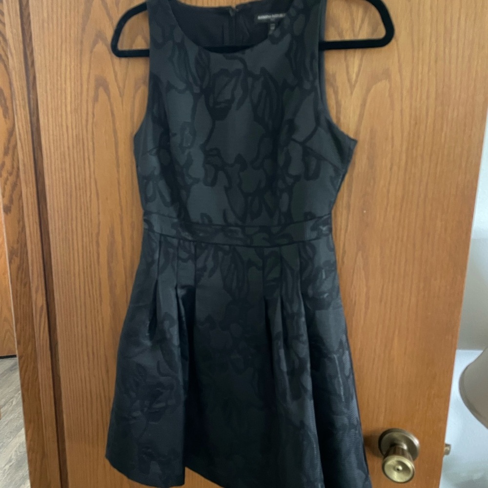 Banana Republic Black Textured Dress